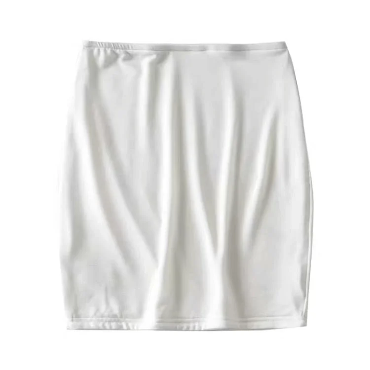 Pure Color High Waist Bag Hip Skirt Female European And American Sexy Stretch Short Skirt Ins Wind Tight Mini Skirt Fashion