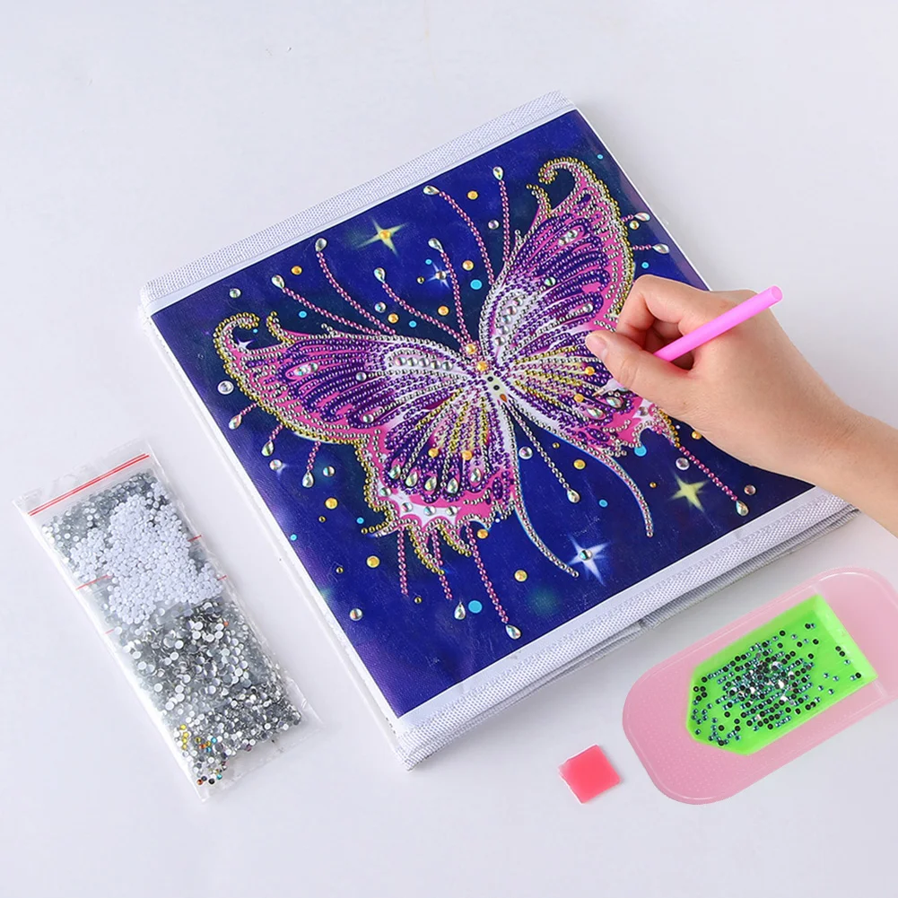 Anti-Slip Diamond Painting Tray Resin 5D Picture Drawing Pad Holder Tools【Random Color】