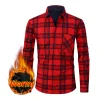 Men's Large Size Casual Warm Shirt