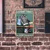 Raccoon Folding Clothes - Metal Tin Signs(12*16Inch)