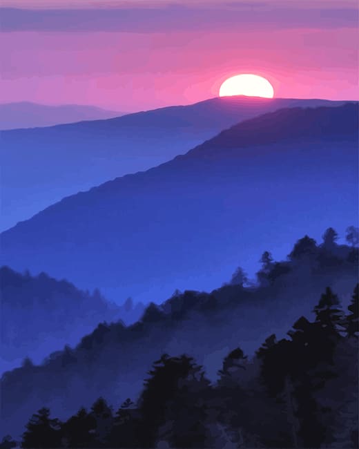 

Nostalgic Sunset – Paint By Numbers - 40*50CM, 501 Original