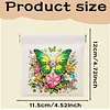 Diamond Painting Green Butterfly PU Storage Bag Coin Purse