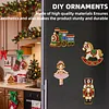 6PCS Nutcracker Christmas DIY Pearl Diamond Painting Christmas Fridge Magnets, Sparkling Rhinestone Refrigerator Magnet Craft Kit for Home Decor & Gifts