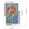 Diamond Painting -DIY Full Square Drill Glass Bottle Daisy