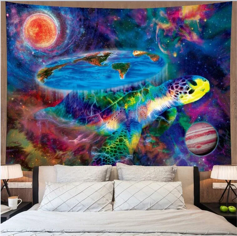 Unique Mandela Wall hanging Tapestry psychedelic pattern yoga throw beach throw carpet Hippie Home Decor Wall Tapestry Blanket