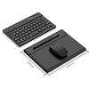 Suitable For Samsung Z Fold3/Z Fold4 Bluetooth Keyboard Plain Leather Case With Wireless Mouse Ultra-Thin Bracket