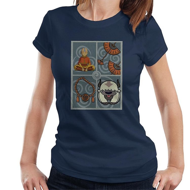 Avatar Last Airbender Aang Air Nomad Pendant Women's T-Shirt