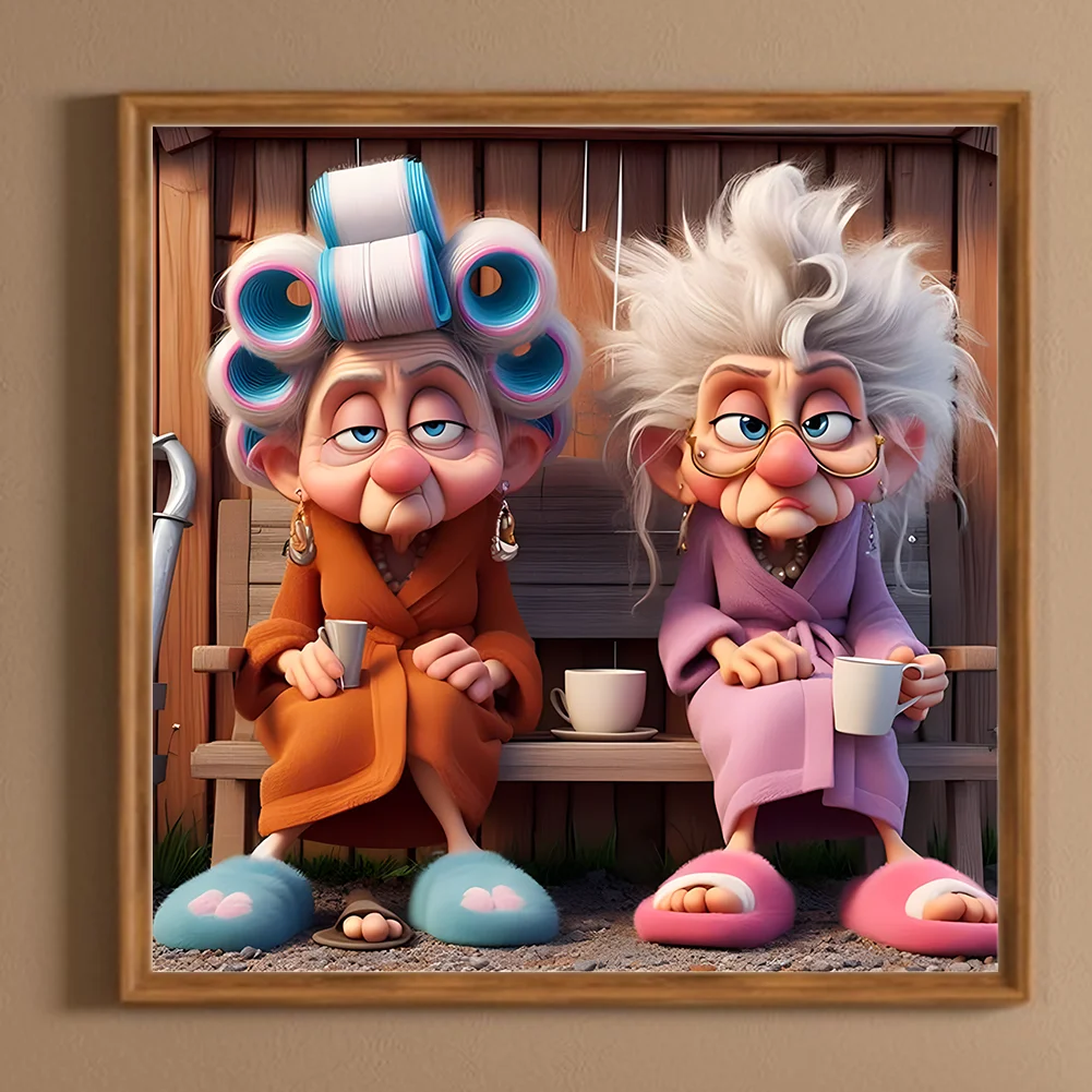 Diamond Painting - Full Round Drill - Grandma(Canvas|40*40cm)