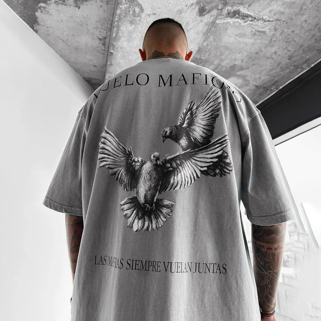 Unisex Vintage Washed Vuelo Mafiosot T-Shirt