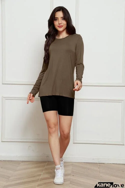 Basic Bae Full Size Round Neck Long Sleeve Top