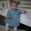 [New Series]20" Lifelike Handmade Huggable Blue Eyes Cloth Body Reborn Toddler Baby Doll Girl Masissy - RBBI-Myrebornbabydoll&reg; Myrebornbabydoll&reg;
