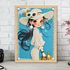 Diamond Painting-DIY Special Shaped Drill Pearl Painting Girl(30x40cm)