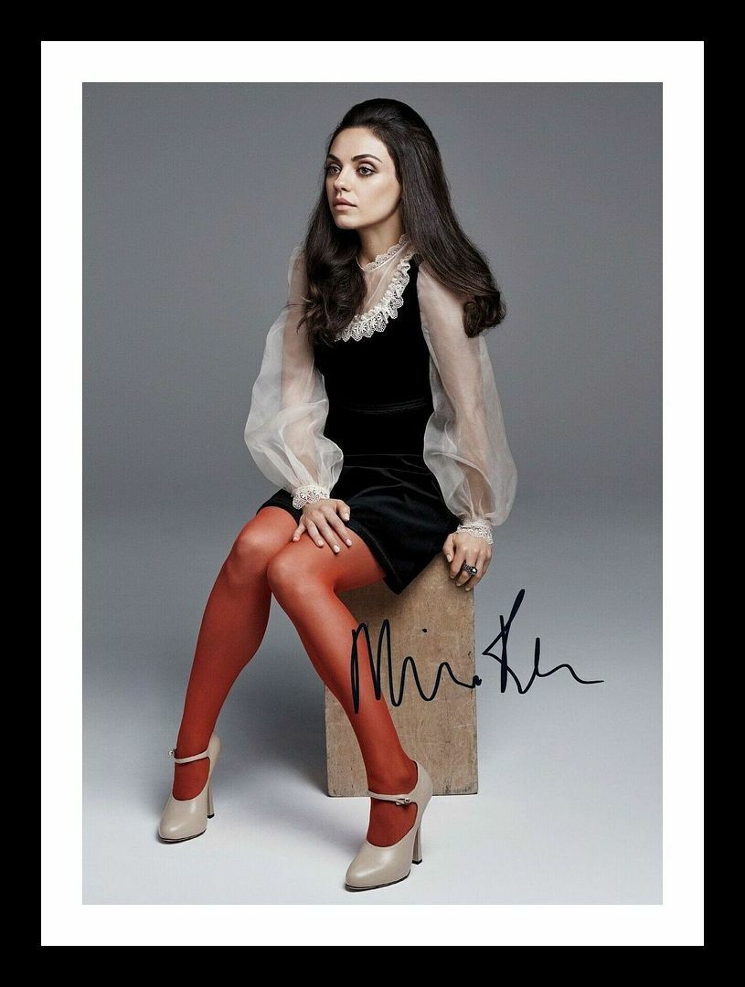 Mila Kunis Autograph Signed & Framed Photo Poster painting 5