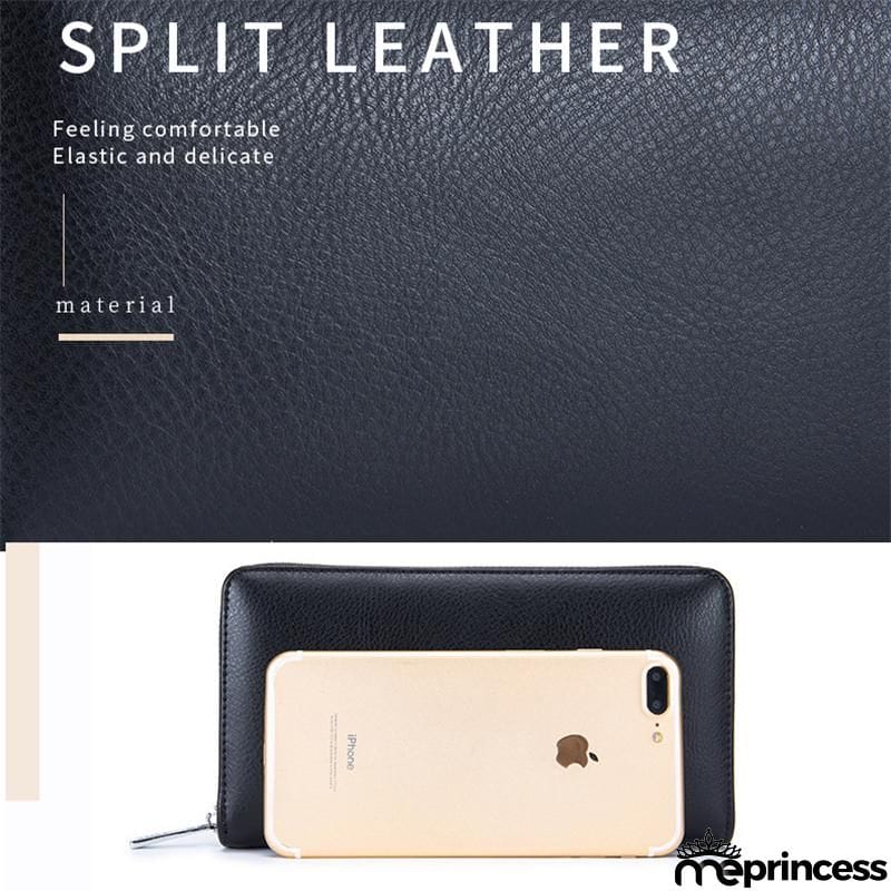 Unisex Multiple Compartment RFID Technology Anti-Scanning Card Slot Currency Wallet