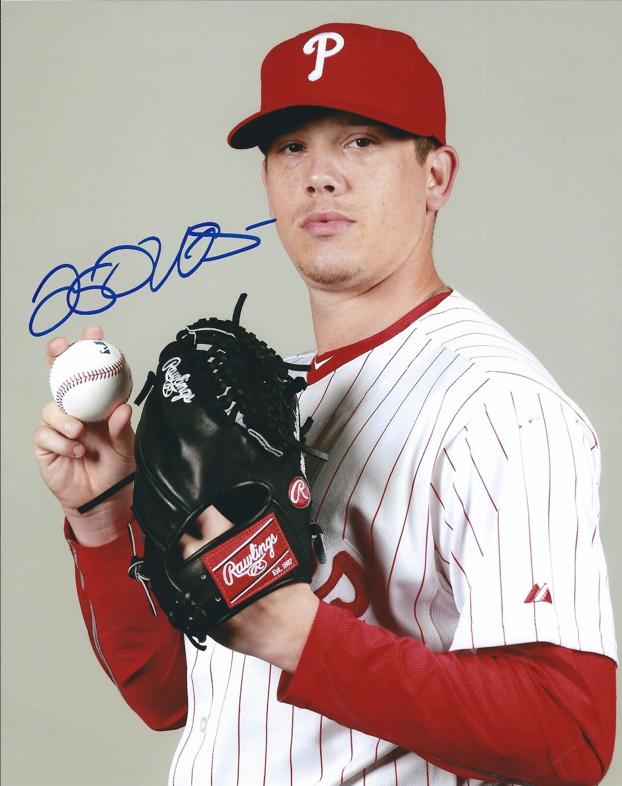 Autographed Jeremy Hellickson Philadelphia Phillies 8X10 Photo Poster painting - COA