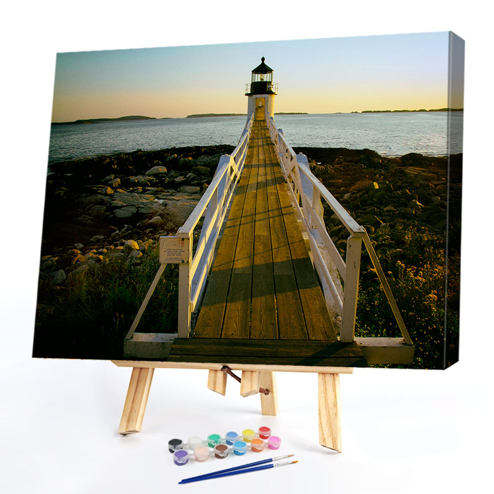 

40*50CM Paint By Numbers-Viewing Platform, 501 Original
