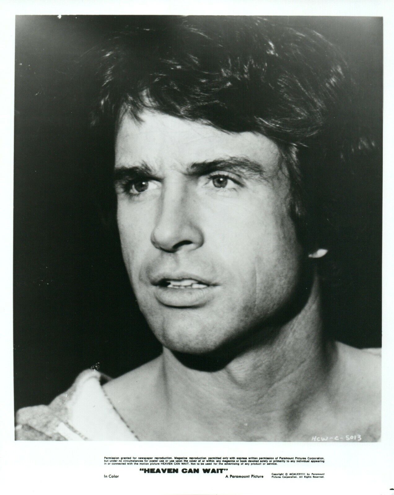 WARREN BEATTY Actor 8x10 Promo Press News Photo Poster painting Heaven Can Wait 1978 Movie