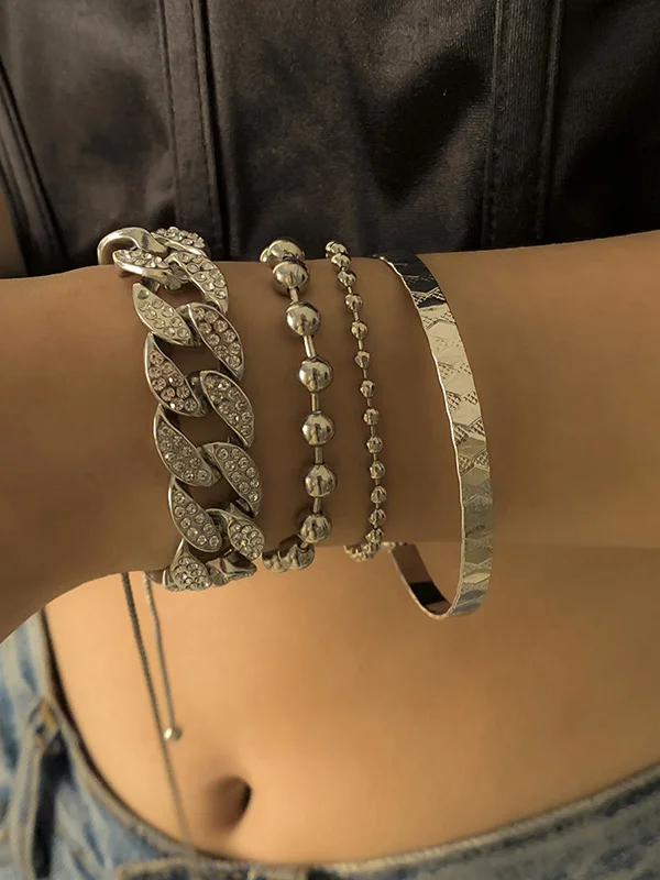 Individually Adjustable Cuban Buckle Multilayer Bracelet