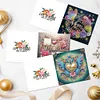 uk.everydayedeals 6Pcs DIY Diamond Painting Greeting Card - Flowers