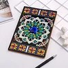 Mandala 5D DIY Diamond Art Painting Notebook Kit 50 Pages A5 Rhinestone Art Painting Notebook Kit for Adults Beginners Holiday Birthday Gift