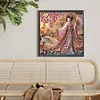 Beaut&eacute; geisha japonaise-perceuse ronde peinture diamant-40*40cm