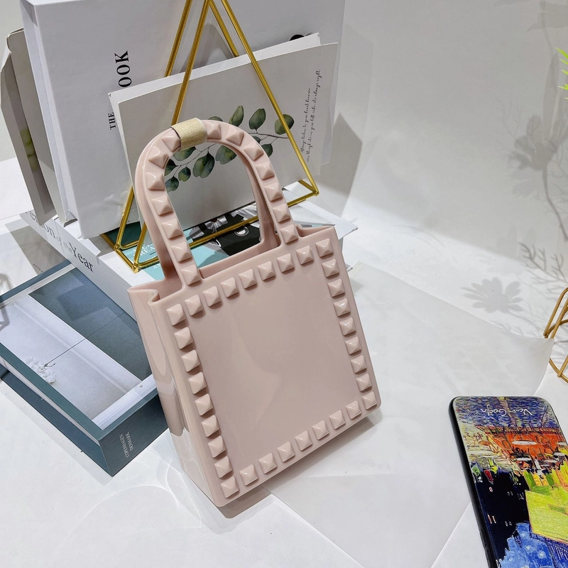 Women’s Mini All Seasons Pvc Solid Color Fashion Square Open Handbag