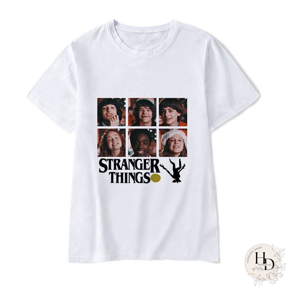 New Fashion Women Stranger Things 3 T-Shirt Printed Short Sleeve Casual Tee Shirts Tops