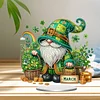 Diamond Painting Acrylic Single Sided March Gnome Ornaments Tabletop Home Office Decor