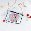 DIY Art Diamond Painting Animal Handbag Makeup Bag For Women Girls(With Chains)