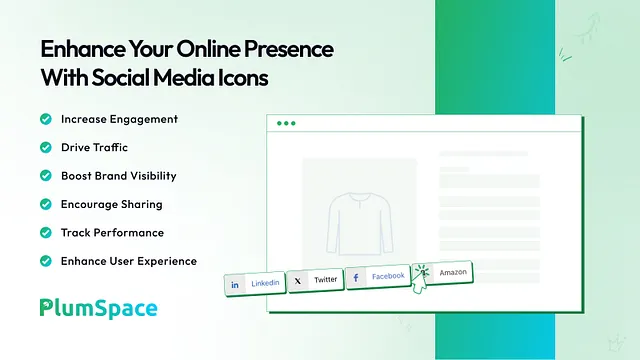 Social Media Icons & Social Share Button