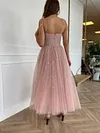 Bandeau Sequinned Pleated Evening Midi Dress