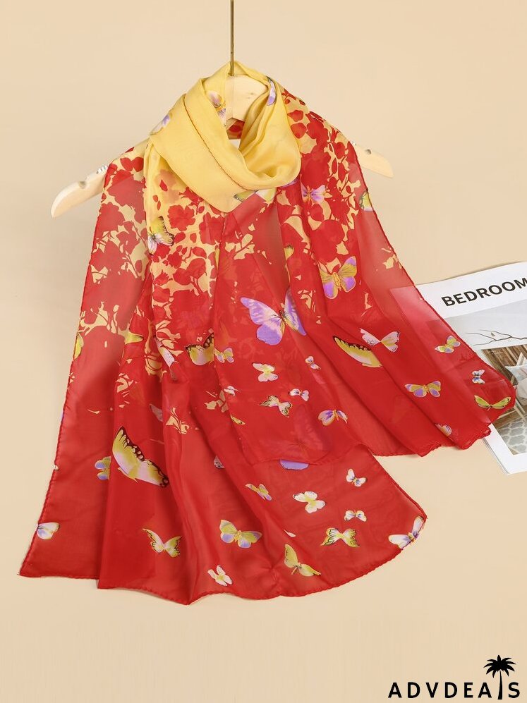 Butterfly Pattern Scarf