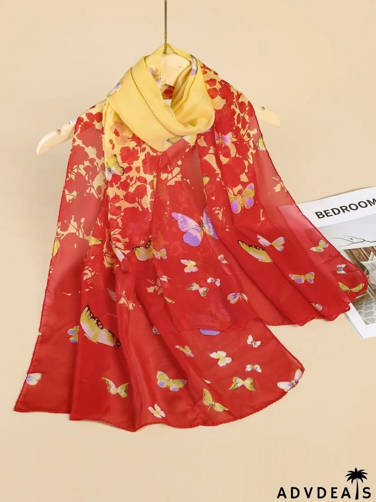 Butterfly Pattern Scarf
