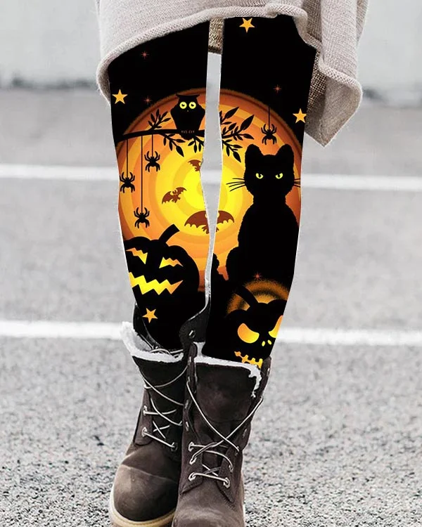 Halloween Stretch Leggings