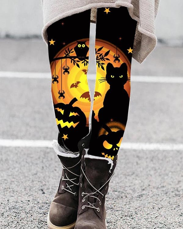 Halloween Stretch Leggings
