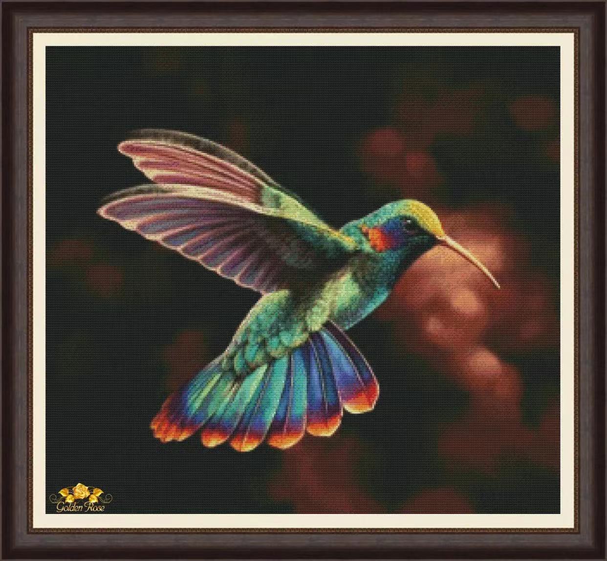 [JJ1239-Rainbow Hummingbird] Painting Fairy Cross Stitch