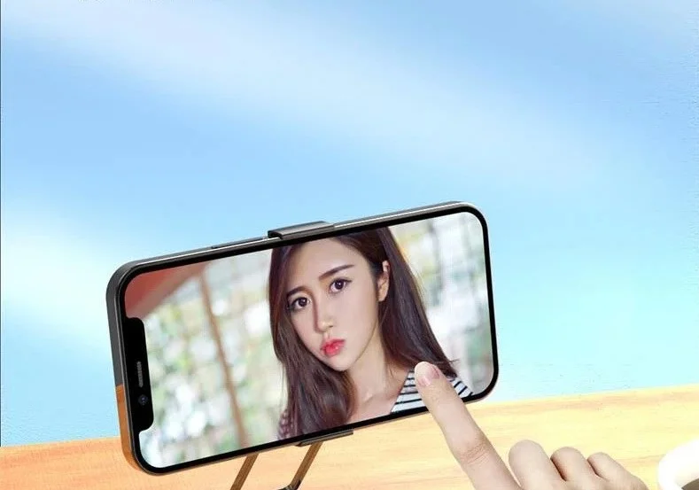 360 Degree Rotating Mobile Phone Holder Multifunctional Metal Foldable Mobile Phone Holder