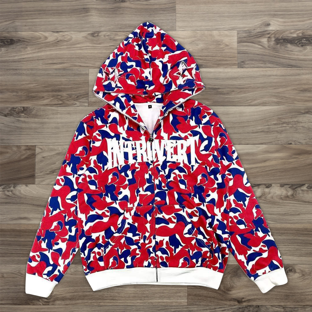 Ghost casual street zip hoodie