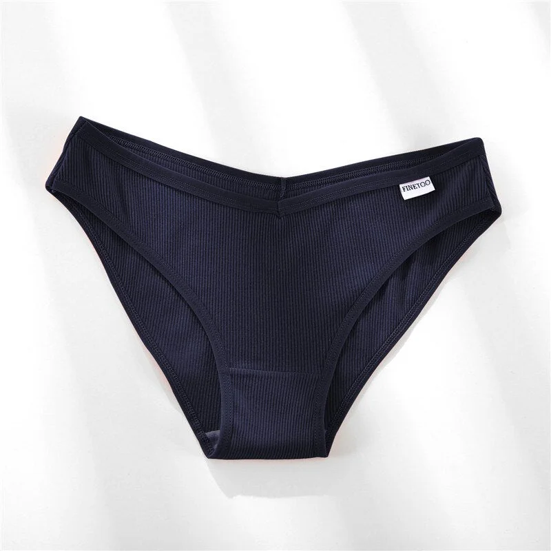 FINETOO Women Cotton Panties M-XL Cheekie Underpants Ladies Underwear Comfortable Briefs Soft Panty Female Lingerie 6 Colors New