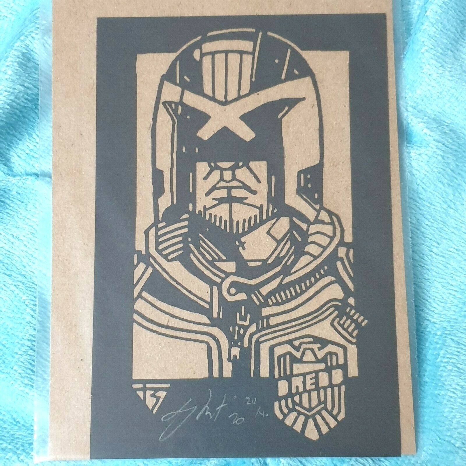 Tyler Stout JUDGE DREDD Laser Cut Kolcut Radiation Burn /40 Sylvester Stallone