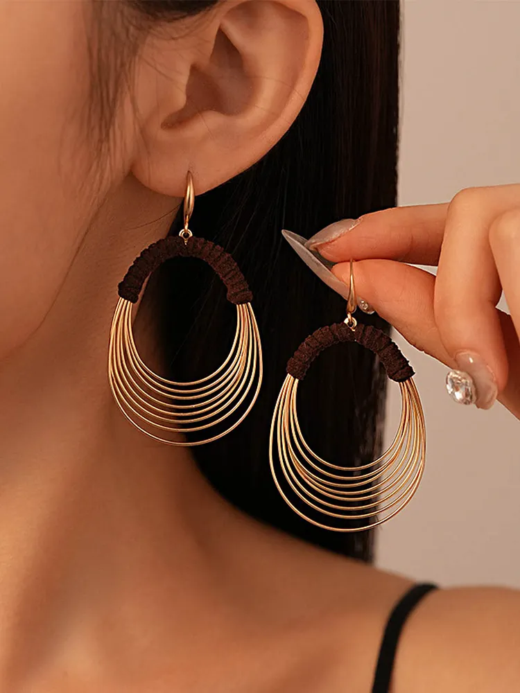 Geometric Drop Earrings