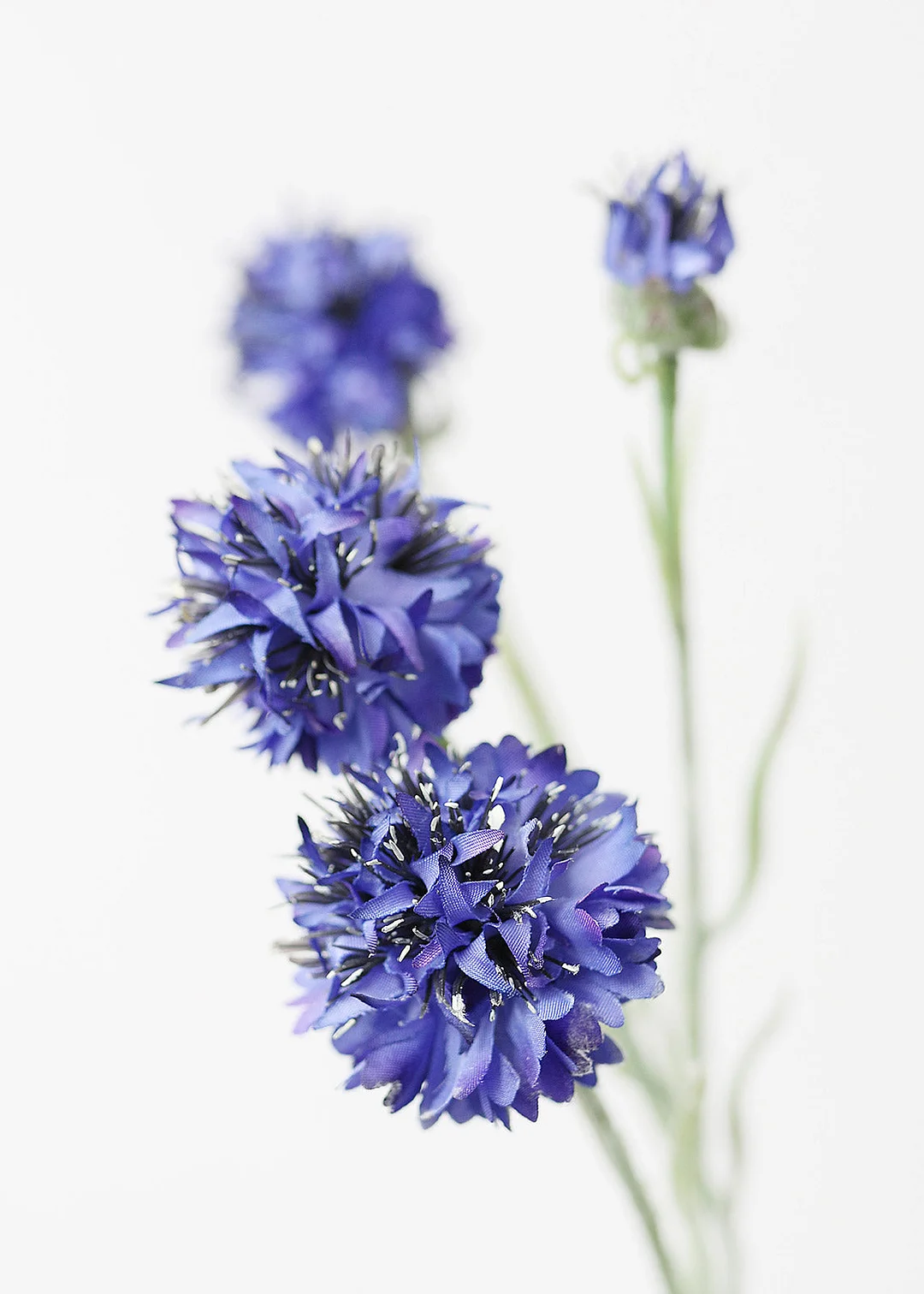 Artificial Cornflower Flower in Blue - 24"