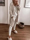 Casual And Simple Skinny Leg Pants Suits