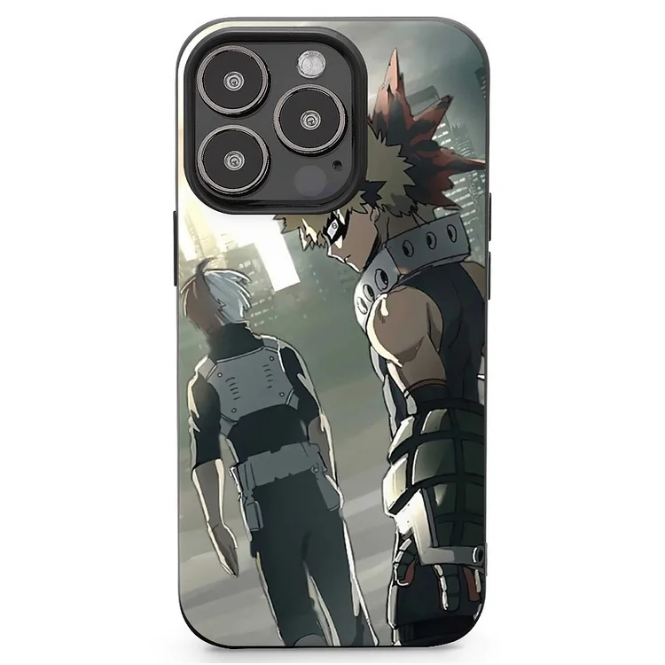 Katsuki Bakugou My Hero Academia Shoto Todoroki Anime My Hero Academia Phone Case Mobile Phone Shell IPhone 13 and iPhone14 Pro Max and IPhone 15 Plus Case - Heather Prints Shirts