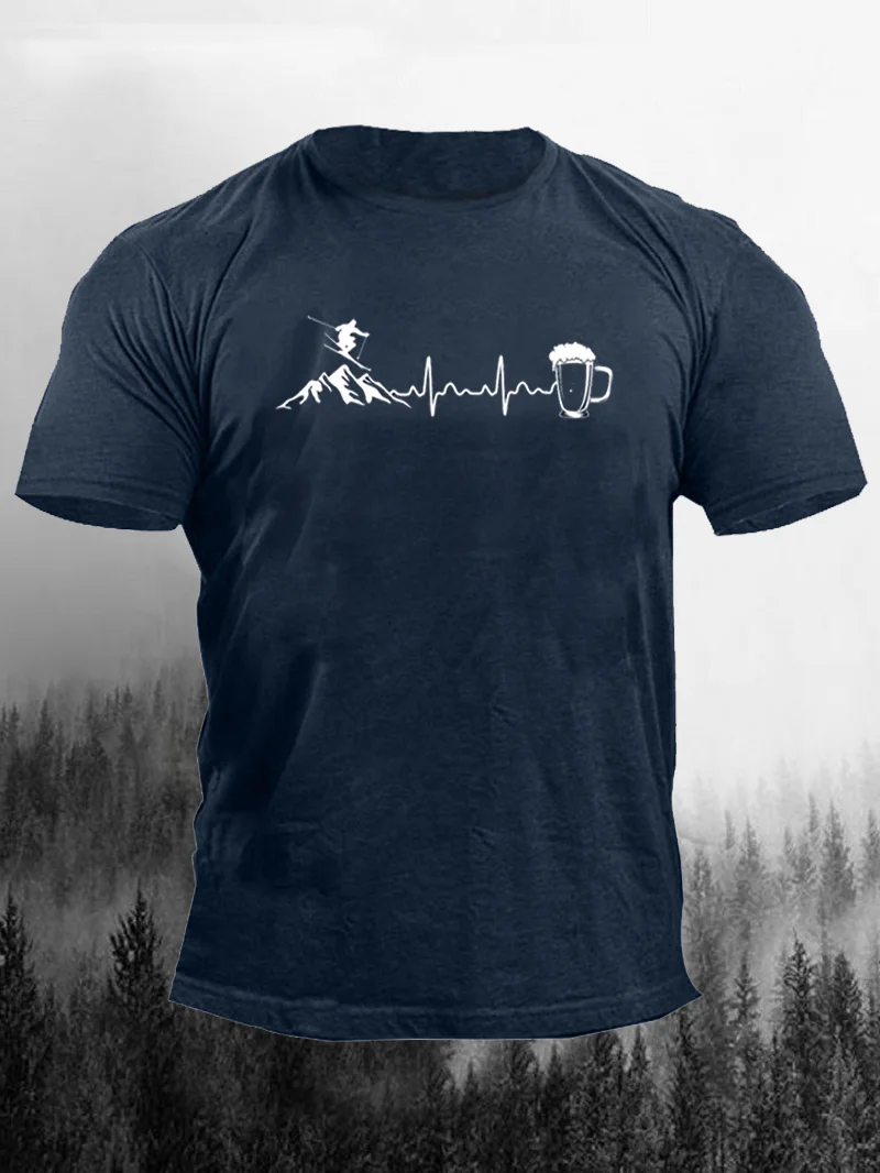 Mountain Beer Printed Cozy Men's T-Shirt in  mildstyles