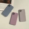 Minimalis Soft Touch Single Color Liquid Silicone iPhone 7-14 Cases