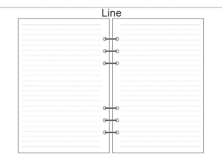 A5 A6 A7 Woodfree Printing Paper Planner Inner Pages For Filofax Creative Office Notebook Spiral Filler Papers Binder Inner Page