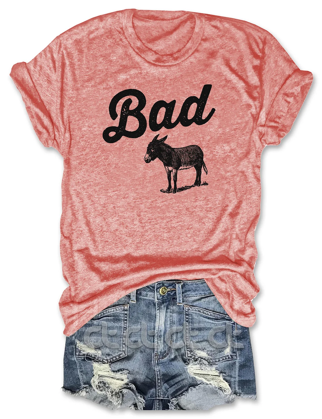 Eagerlys Funny Bad Ass Donkey T-Shirt Eagerlys