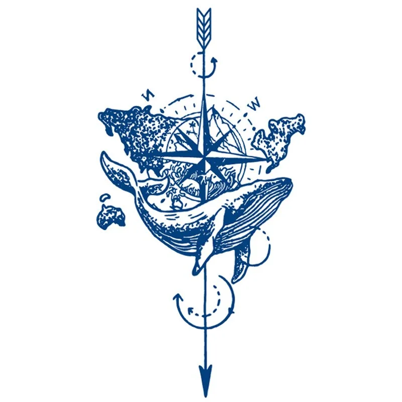 Juice Ink Tattoos Body Art Lasting Waterproof Temporary Tattoo Sticker Scorpion Snake Tatoo Arm Fake Sun Tatto Women Men