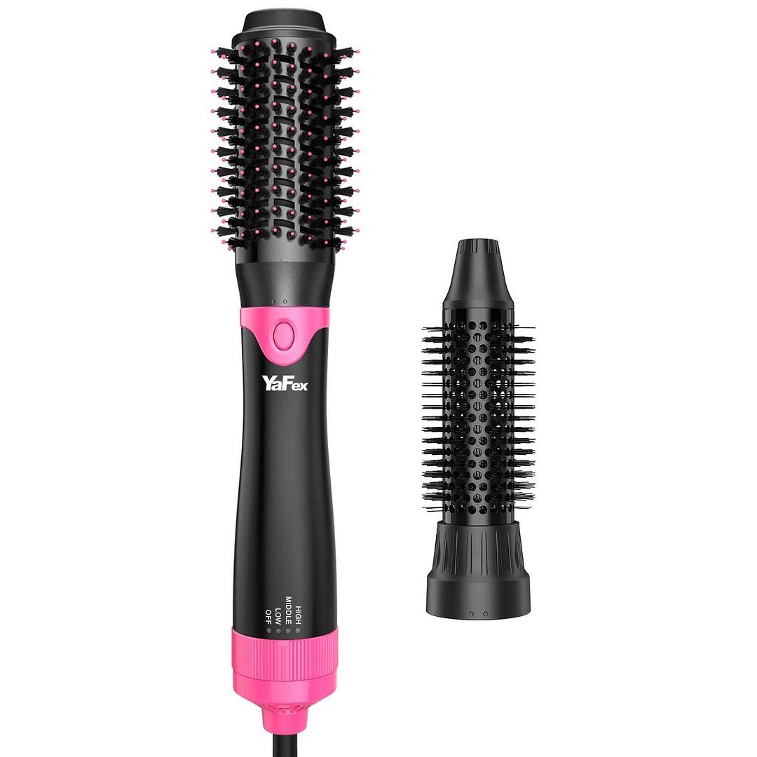 Upgraded Detachable Hair Dryer Brush with 2 Styling Heads, Lightweight Blow Dryer Brush